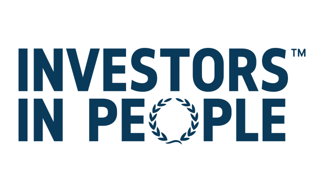 investors in people logo in blue
